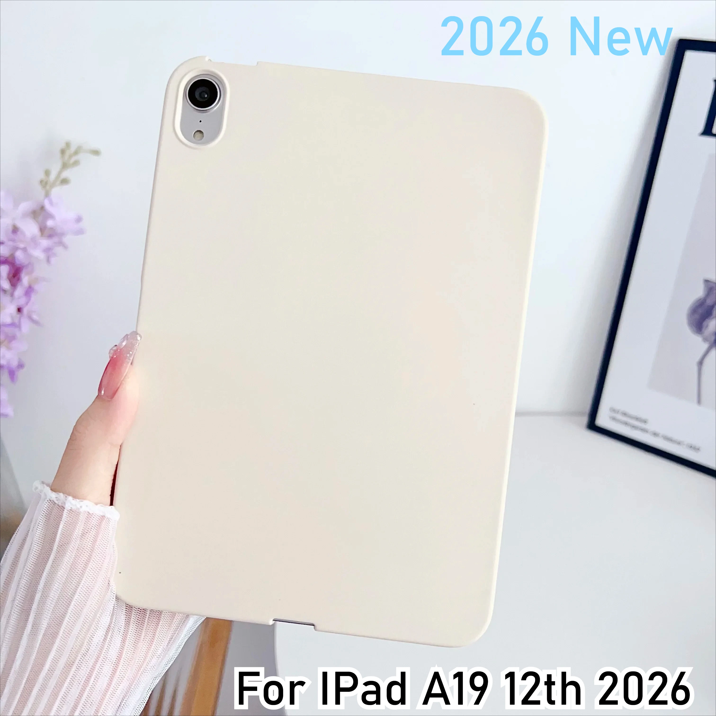 Für iPad A19 12. Generation Hülle Air Pro 2026 M4 11. 10.9 11 12.9 10.2 13 MINI 4/5/6/7/8/9/10 Generation Hülle Weiche Silikonhülle