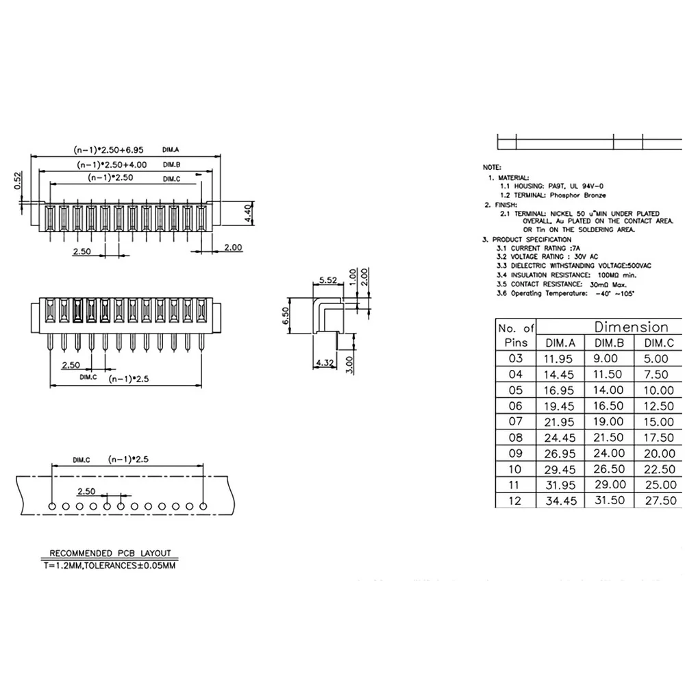 1-10pcs 8P Blade Battery Connector 8 Pin High Current Pitch 2.5mm Holder Clip Slot Contact Male Female Plug Socket Laptop Smart