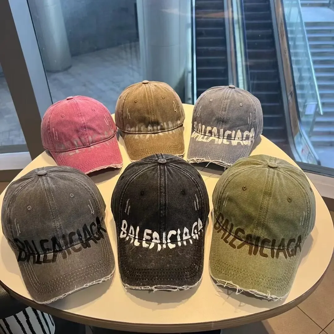 Nichewashing Korean Style Graffiti Letter Ballcap Unisex Spring Season Vintage Trendy Brand Women's Men's Baseball Cap