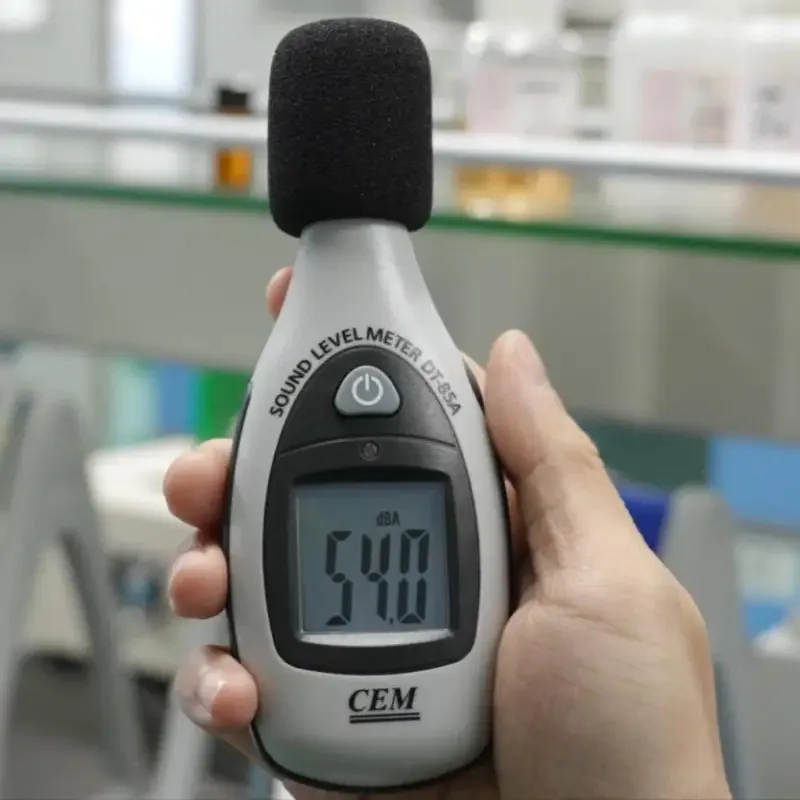 CEM DT-85A مقياس مستوى الصوت الرقمي مقياس البيئة ديسيبل متر المحمولة SPL متر 35dB ~ 130dB مع شاشة LCD