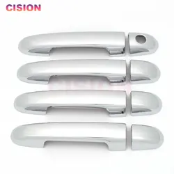 Chrome Exterior Car Side Door Handle Bowl Cover Trim ABS Stickers Decor Styling Accessories For Kia Soluto Pegas Cerato Forte