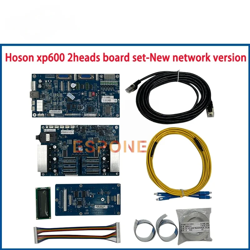 

Комплект платы ESPONE Hoson — для Epson XP600 с двойной головкой, подходит для комплекта пластин для принтера ECO Solvent/Water-Based/UV (сетевая версия)