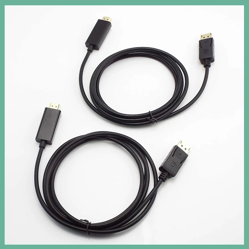DP to HDMI-compatible Cable 4K 30Hz DisplayPort to HD Adapter Video Audio for PC HDTV Projector Laptop E3