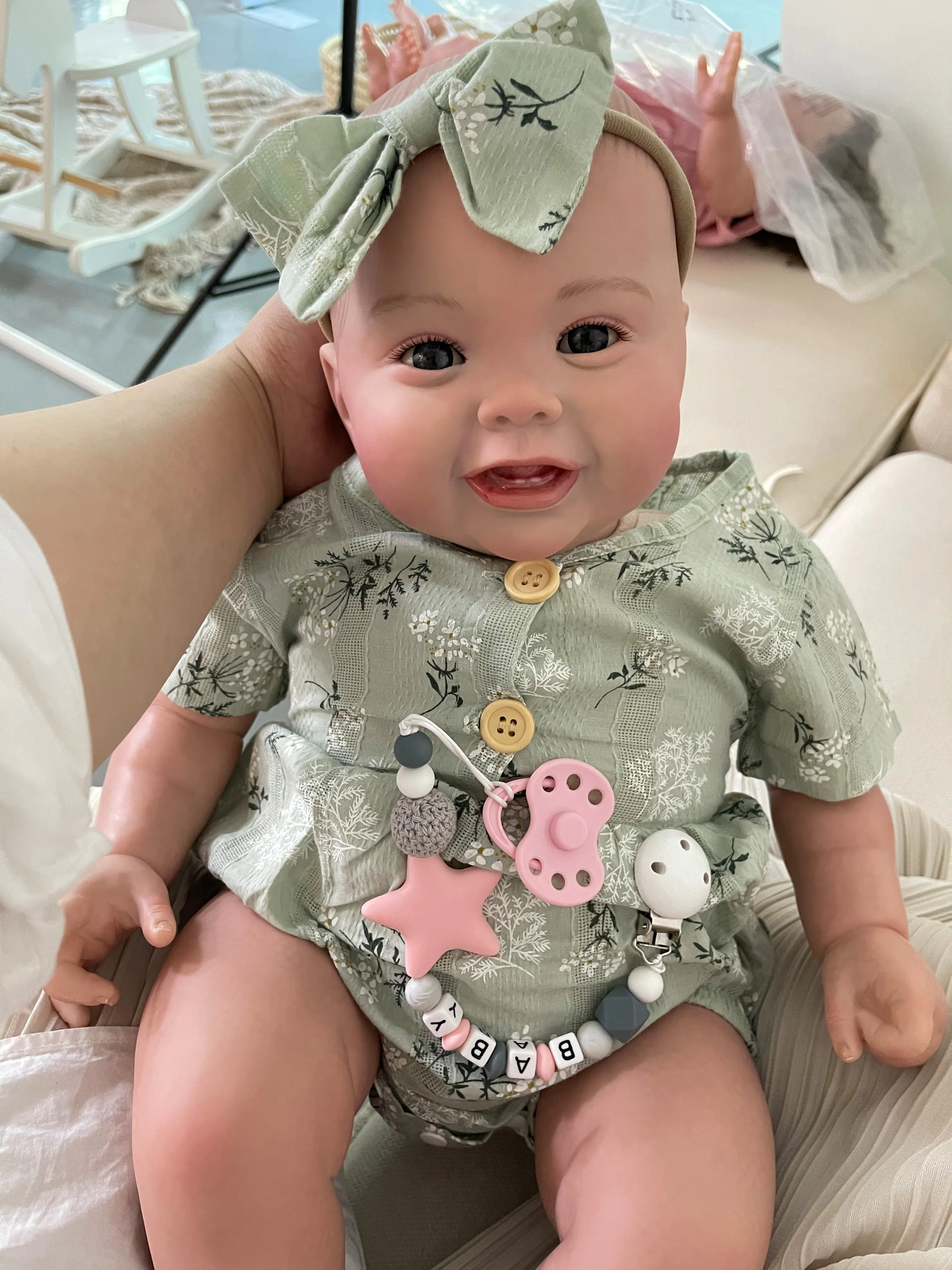 Reborn Baby Toddler Doll 60CM Girl Kodi Lifelike 3D Painting With Visible Veins Rooted Hair High Quality Collectible Art