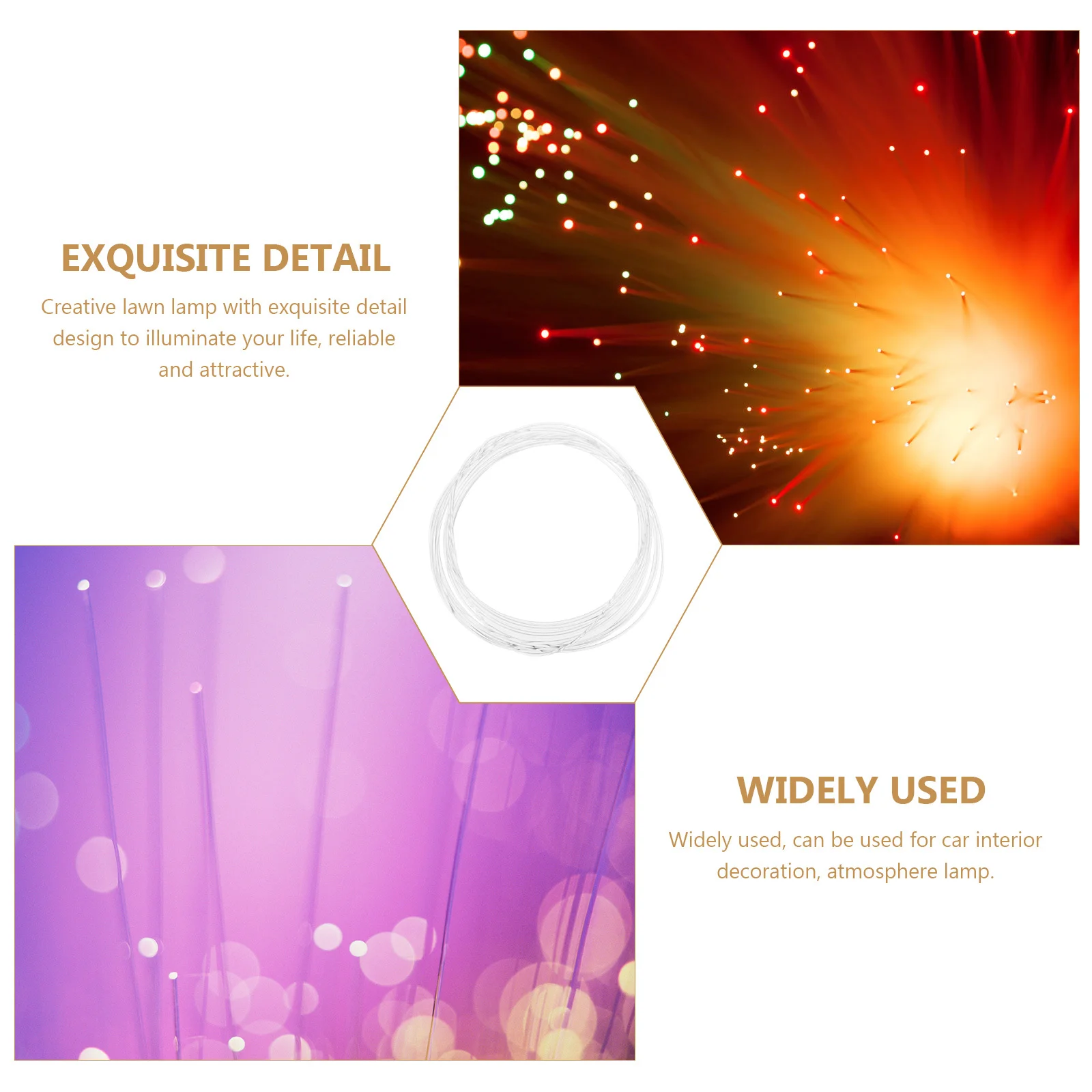 

1 шт. оптоволоконный кабель 3 м прозрачный твердый оптоволоконный световод MMA яркий цвет для украшения домашней вечеринки