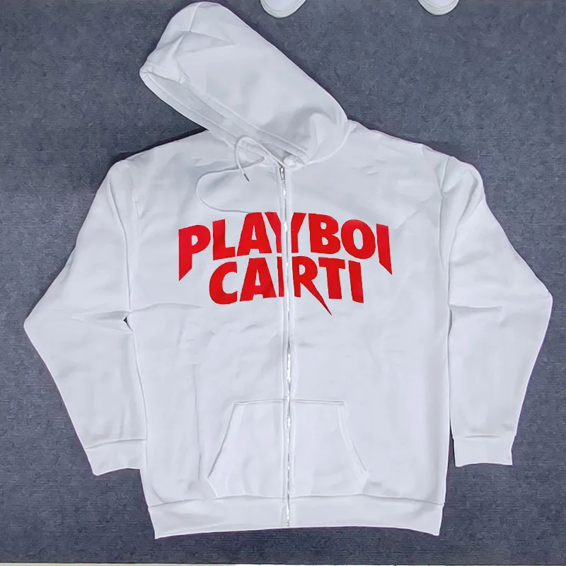 

Couple Casual Versatile Coat Sweater Loose Sweatshirt 2024 New American Retro Letter Print Zipper Hoodies Gothic Trendy Hoodie
