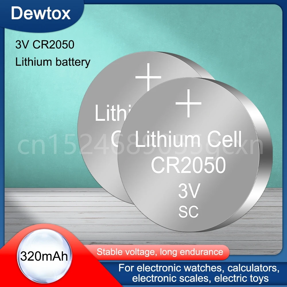 1-5PCS/LOT CR2050 2050 Coin Cell 3V Lithium Battery Is Suitable for Remote Control / Electronic Watch Ect.