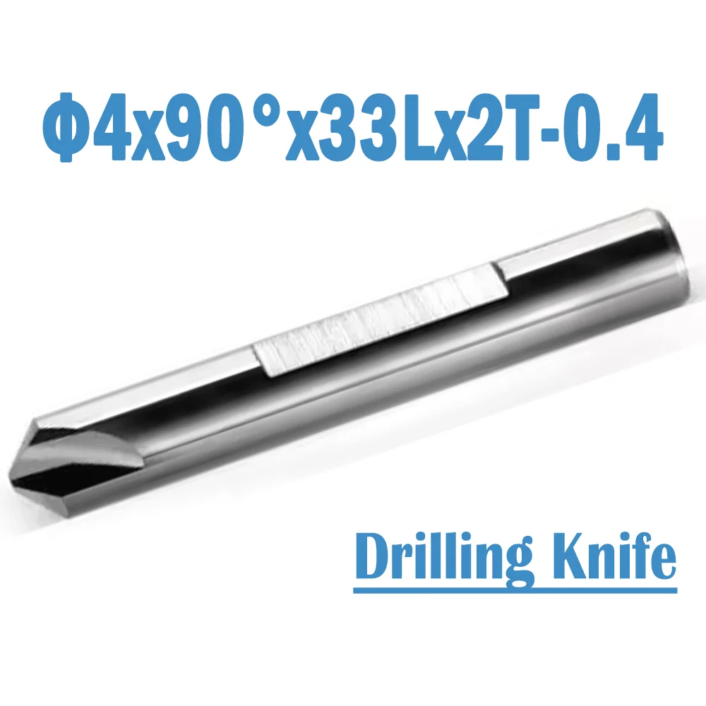 

2 Pcs/lot Φ4x90°x33Lx2T-0.4 Key Machine Cutter Professional 60 Series Keyline NINJA Carbide Drilling Knife