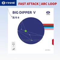 Yinhe big dipper V MAX TENSE tenis de mesa goma táctica a mano goma pegajosa buena ballesta esponja para raqueta de tenis de mesa