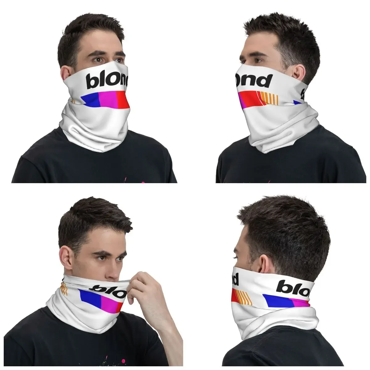 Blond Frank Bandana Neck Cover Printed Pop Music Singer Balaclavas Face Mask Scarf Warm Headwear Outdoor Sports Adult Winter