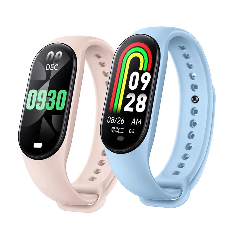 2023 Novo Relógio de Pulseira Inteligente Esporte Executar Saúde Fitness Smartband Reloj Texto Push Fit Para Xiaomi Honor Iphone VS Mi Banda 8/9 Não