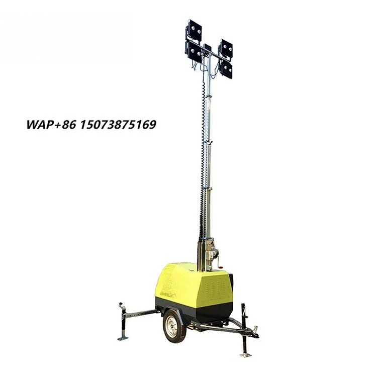 XCMG Official Lighting Equipment 7m Electric Lighting Tower  Power Generator Light Tower for Sale