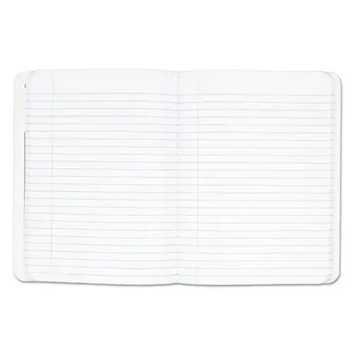 Libro de Com степени, Regla Ancha, 9 3/4 x 7 1/2, Blanco, 100 Hojas