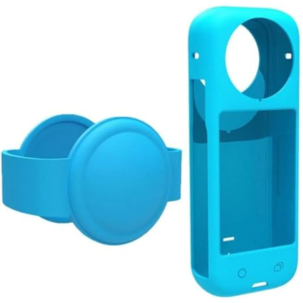 

For Insta360 x4 Silicone Lens Cap Cover Shell Protection Case Anti-Scratch Camera Protective Panoramic Sports Silicone Case