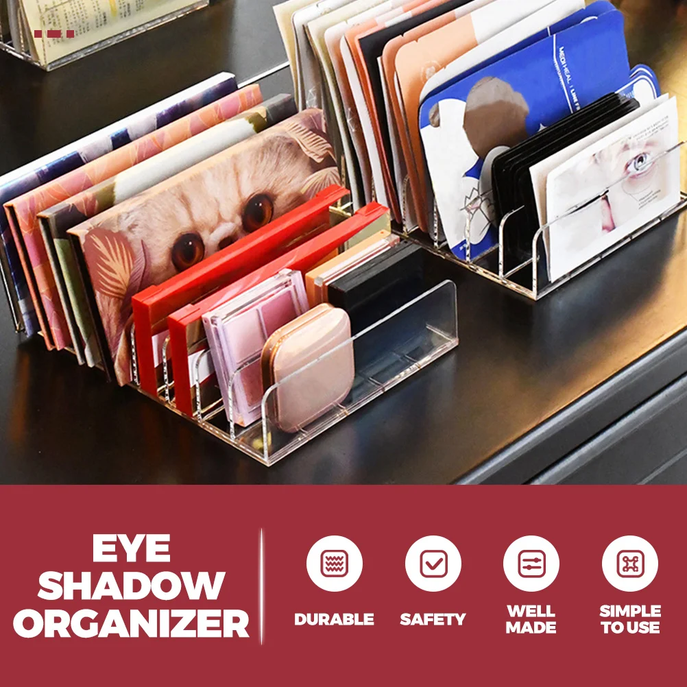 

2pcs Makeup Storage Box For Eyeshadow Palettes Countertop Organizer Organizers Vanity Organizer Makeup Container