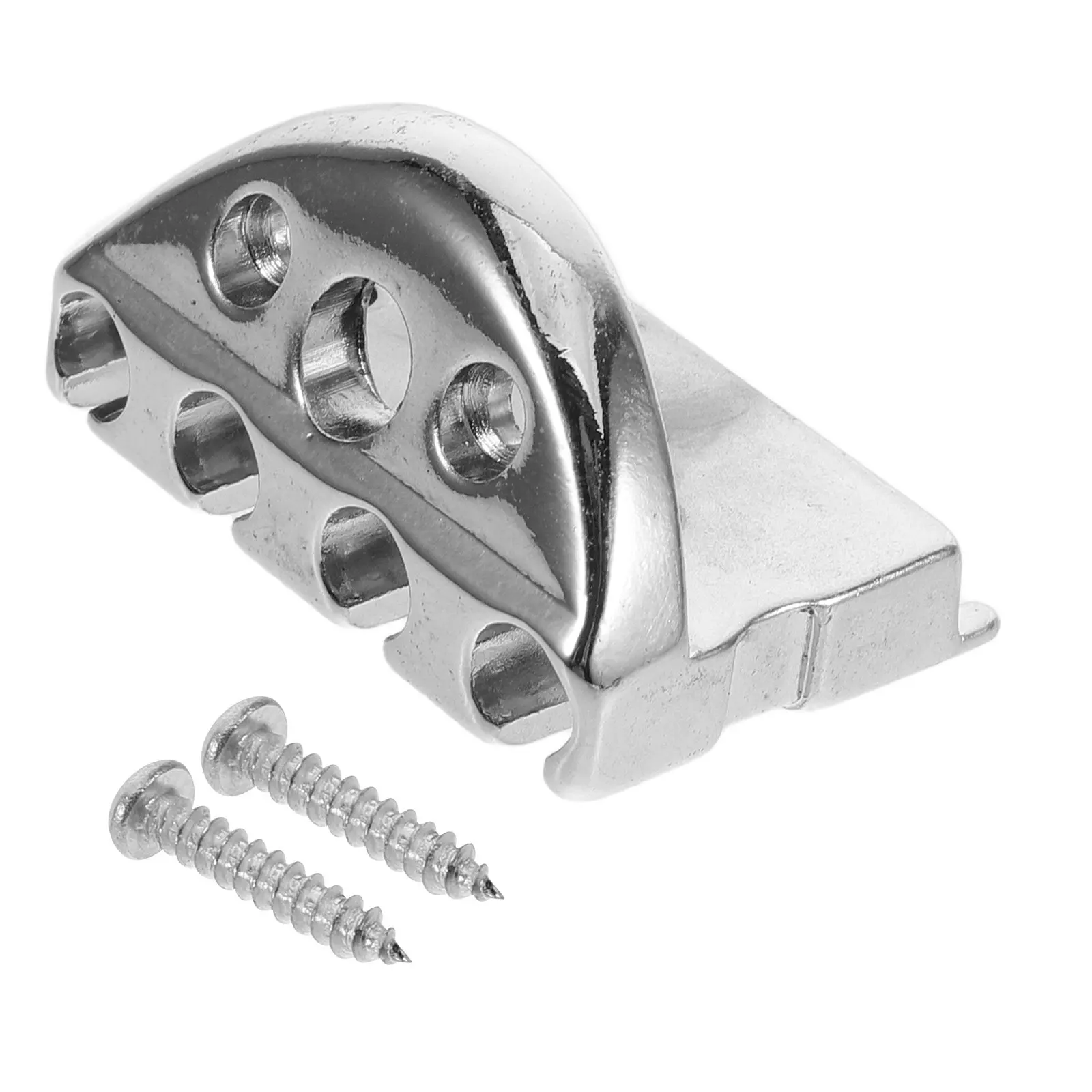 Headless Electric Bass Nut 39mm 4 String Zinc Alloy Locking Block Screw Mount Bridge String Retainer