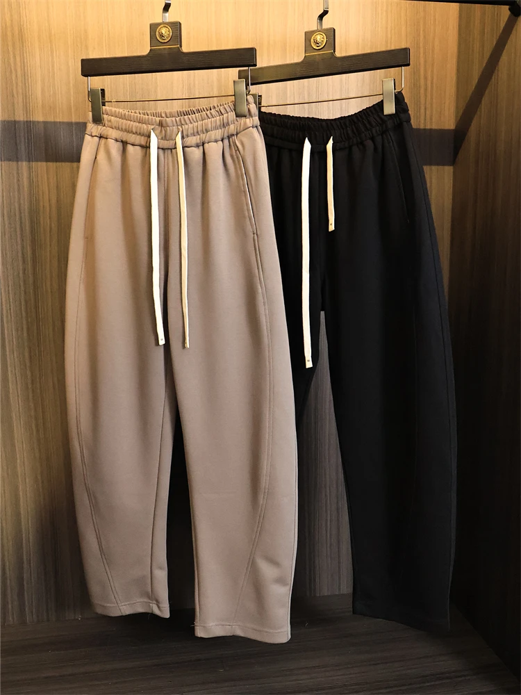 

Утягивающие прямые повседневные брюки, мужские цветные модные осенние брюки, удобные свободные молодежные брюки