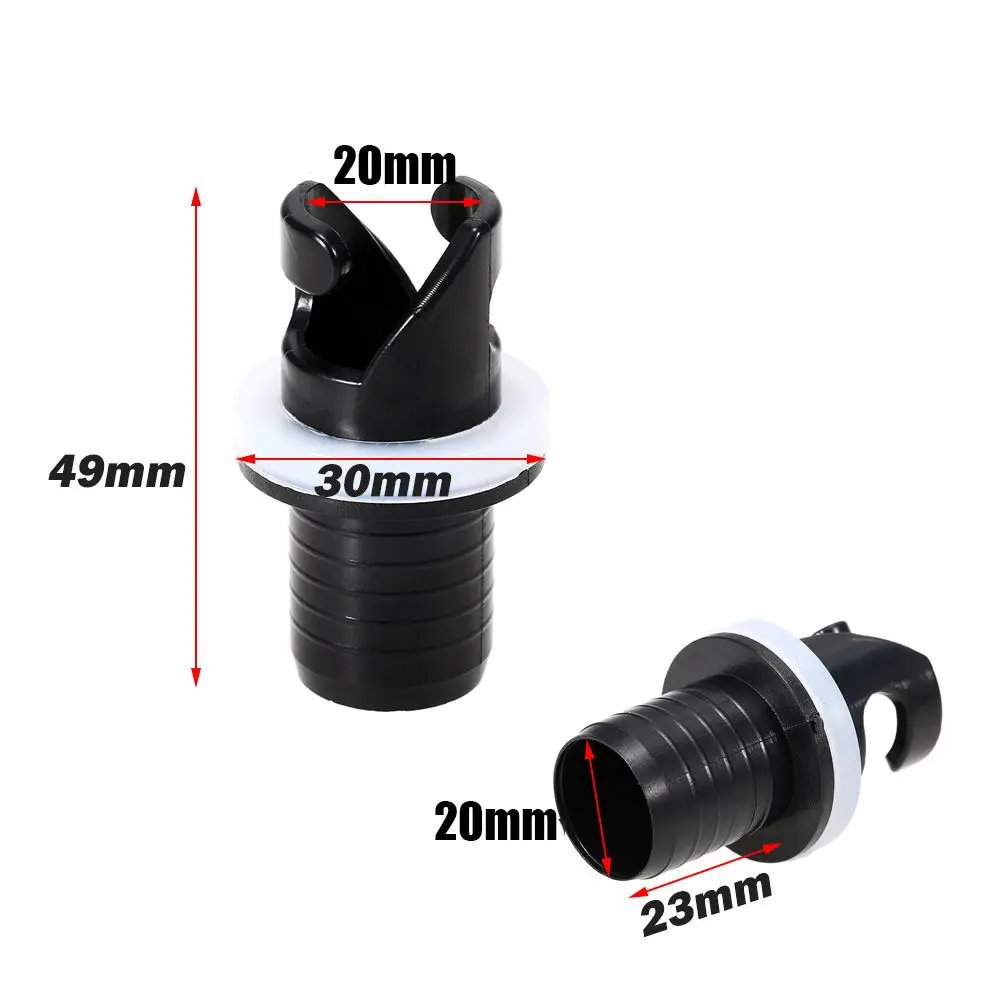 PVC Water Sports Tools Raft Foot Pump Air Valve Caps Fishing Kayak Accessories Inflatable Boat Connector Screw Hose Adapter