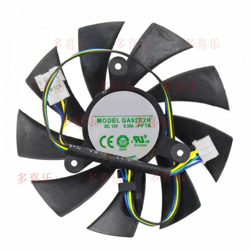 ZMZM     GA92S2H GAA8S2U For ZOTAC GTX1060 1070TI 1080Ti Mini Card fan 4pin Cooling fan