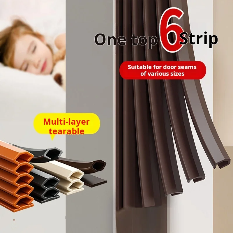 

​​Self Adhesive Silicone Weatherstrip For Door Gap Soundproof Windproof Seal Strip For Security Door Window Frame​​