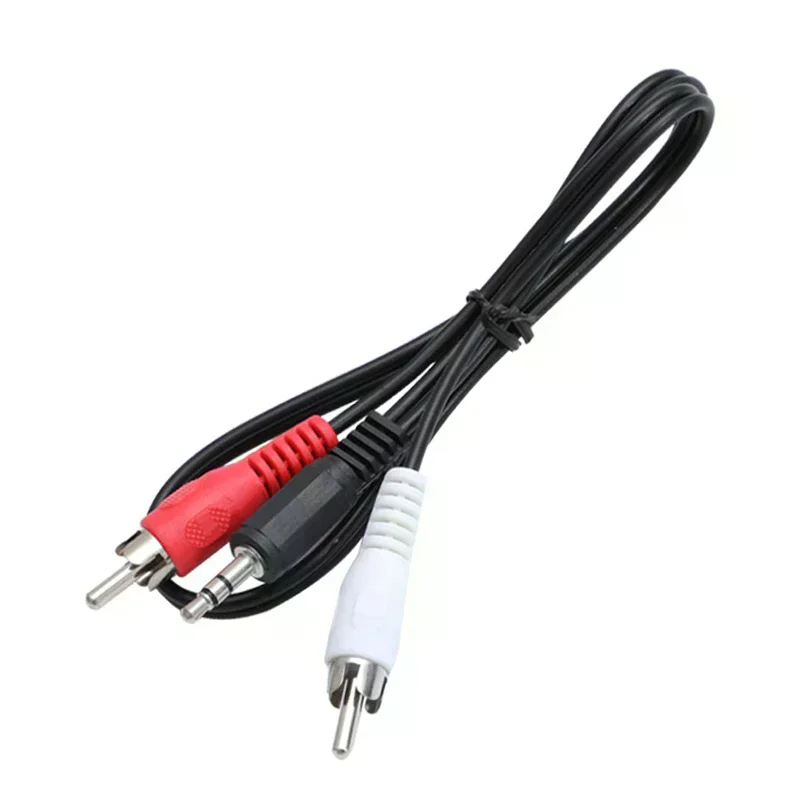 3.5mm Jack To 2 Stereo Audio Car Cable 3.5 Mm Male To 2 Male Coaxial Aux Cable Splitter For TV Laptop Mp3 Speakers