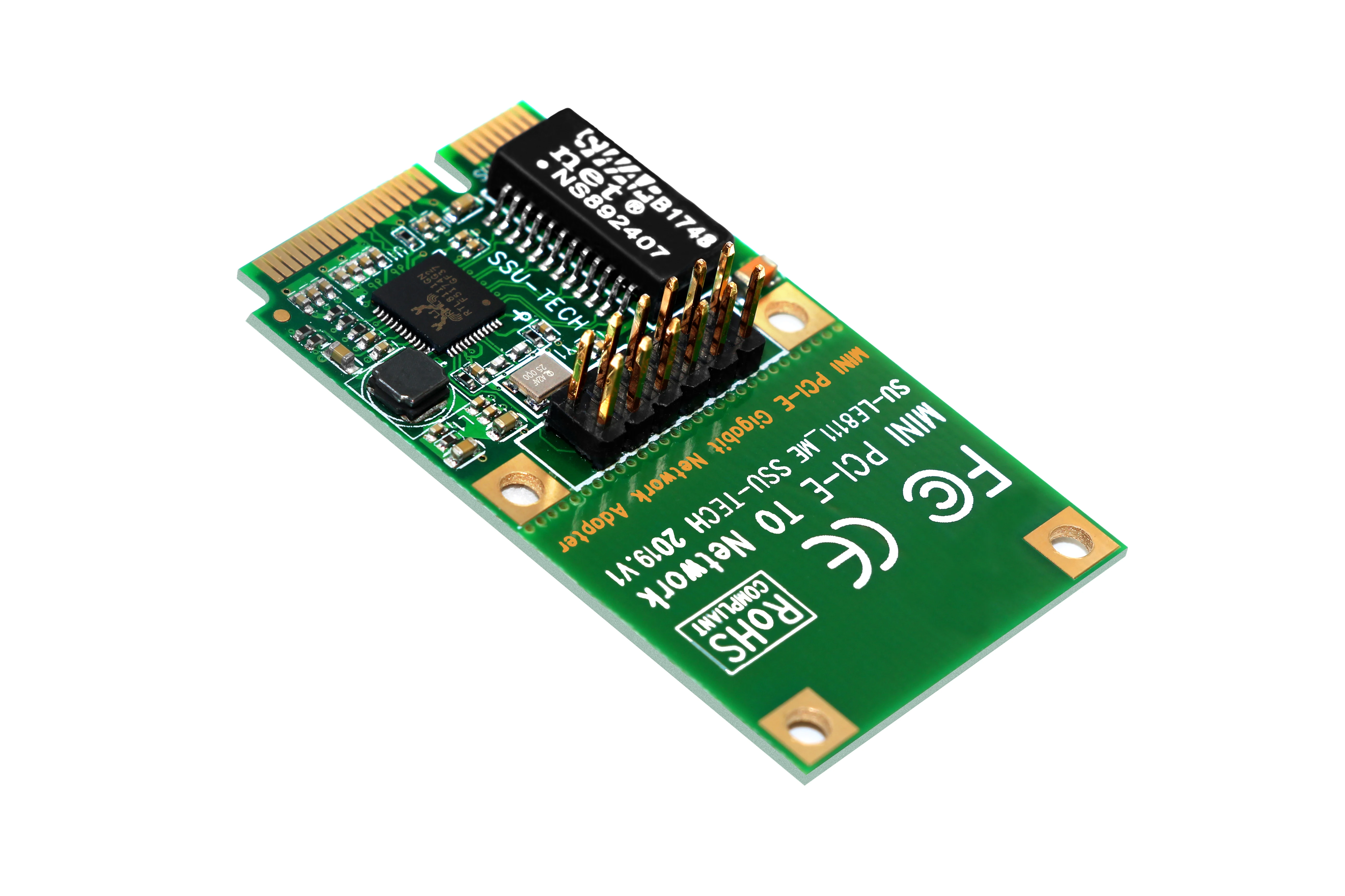 Network Cards Mini PCI-E Network Card 1000Mbps Gigabit Ethernet 10/100/1000M RJ45 LAN Network Adapter for Computer PC
