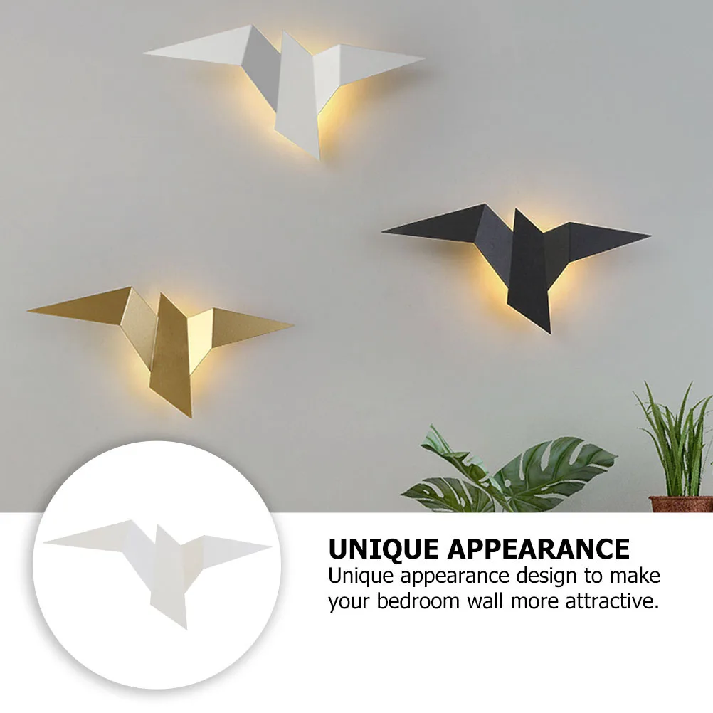 

1pc Simple Bedside Lamp Flying Bird Design Warm Decorative For Bedroom Living Room Hallway Creative Sturdy Durable Household