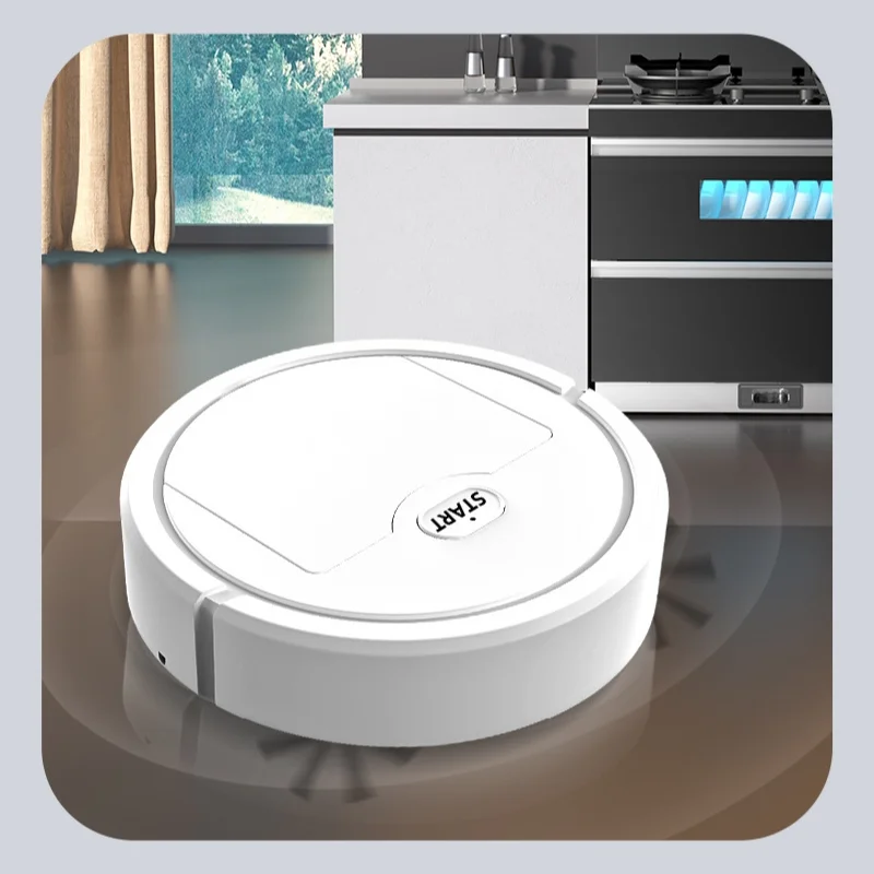 3 in 1 Household Automatic Sweeper Dry Wet Use Mini Sweeping Robot USB Rechargeable Vacuum Cleaner Silent Floor Cleaning Machine