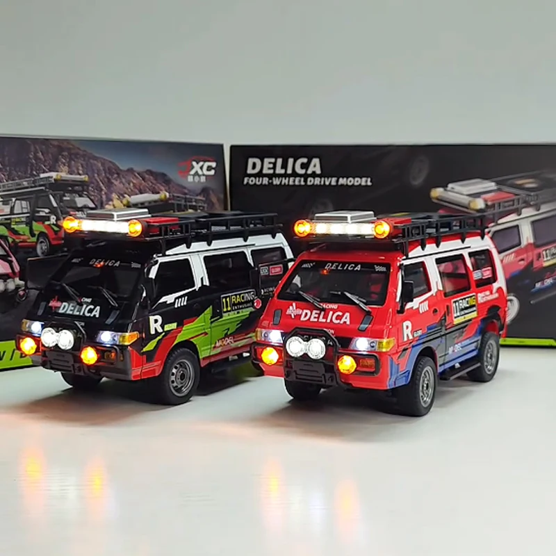 

2025 Фирменная Новинка Jxc с дистанционным управлением, автомобиль с 4 колесами, 1:24, имитация модели автомобиля Mitsubishi Delika, профессиональная модификация, модель