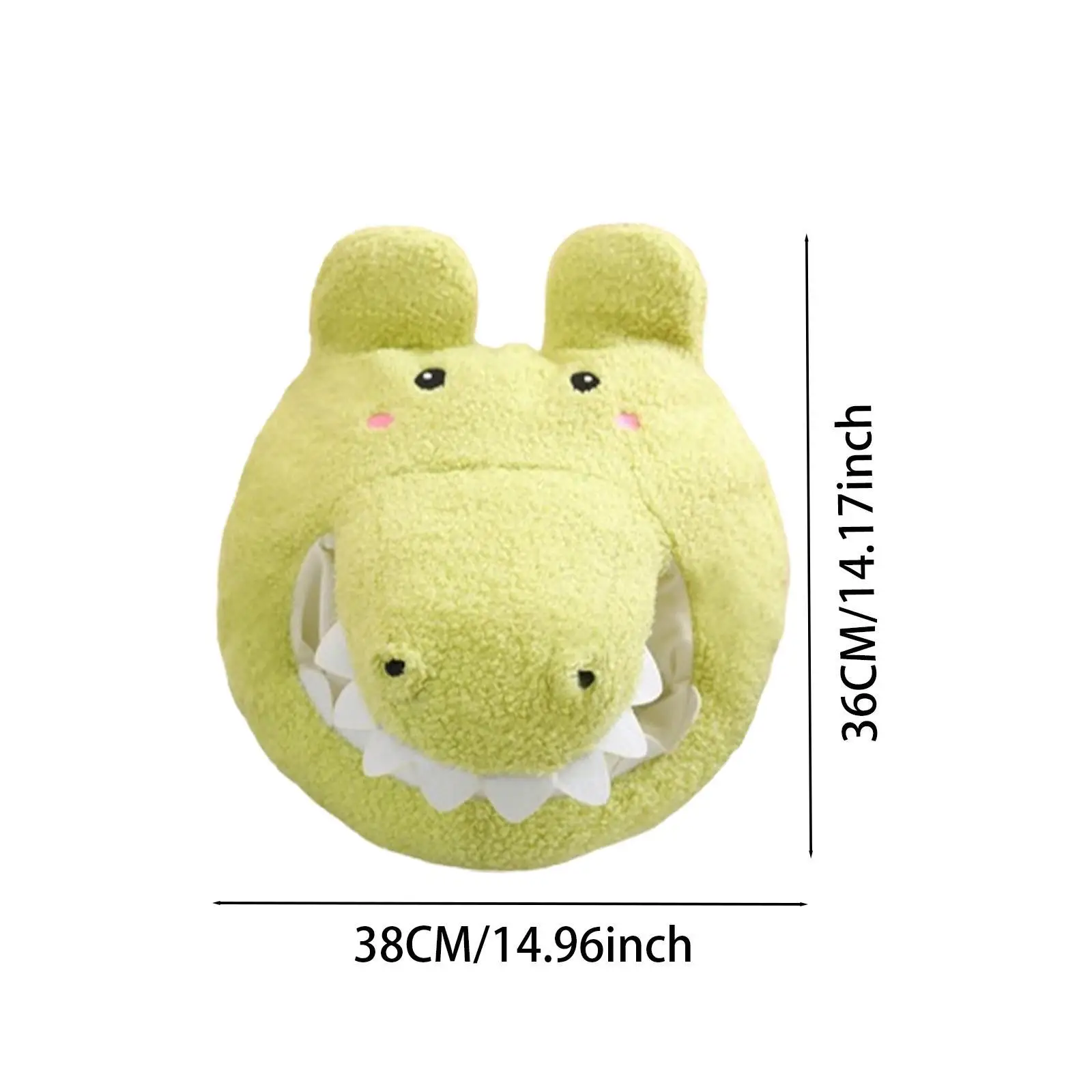 Crocodile Hat Cosplay Headwear Selfie Hat Toy Unique Plush Hat for Holiday