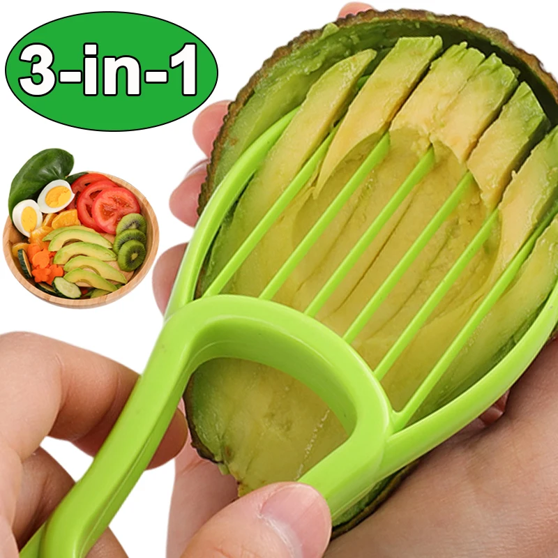 3/1PC Multifunction Avocado Slicer Fruit Peelers Pulp Separator Shea Corer Butter Pitaya Kiwi Cutting Knife Cutter Kitchen Tools