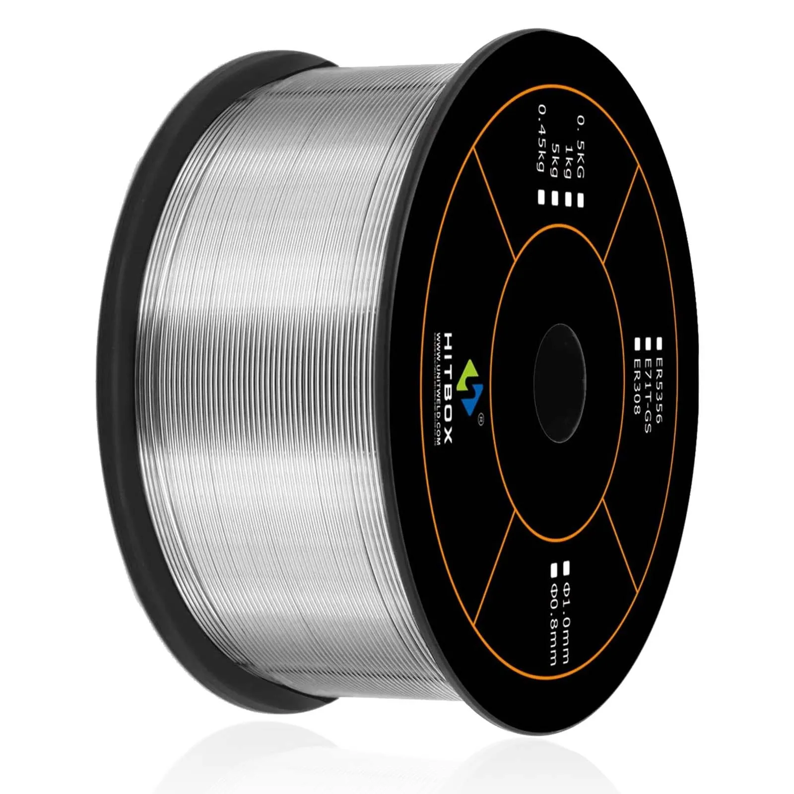 HITBOX 1KG MIG Wire Flux For Soldering Welding No Gas Welder Wires 0.8mm /1.0mm Iron Steel Mag Consumable E71T-GS Accessories To