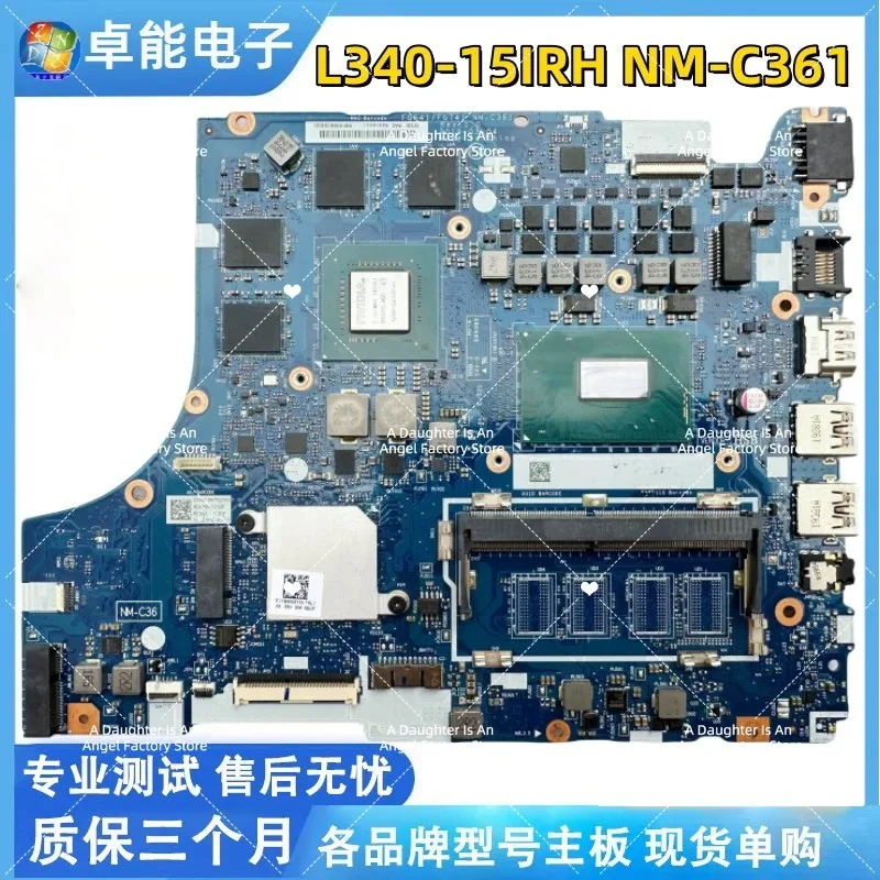 For Lenovo L340-15IRH Motherboard NM-C362 Mainboard I5-9300H I7-9750H GTX1050 3G 100% Tested Ok
