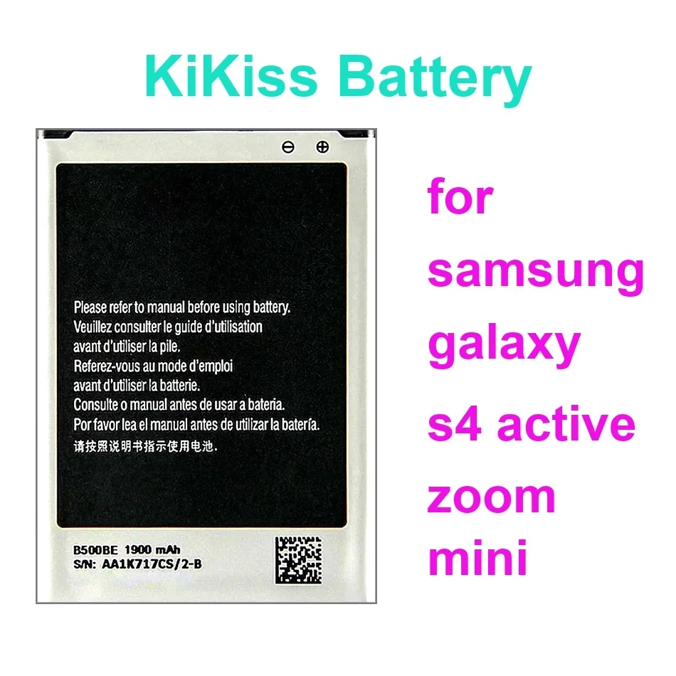 

Mobile Phone Battery High-Capacity B740AC B500AE B600BE B600BC 1900-2600Mah For Samsung Galaxy S4 Active Zoom Mini