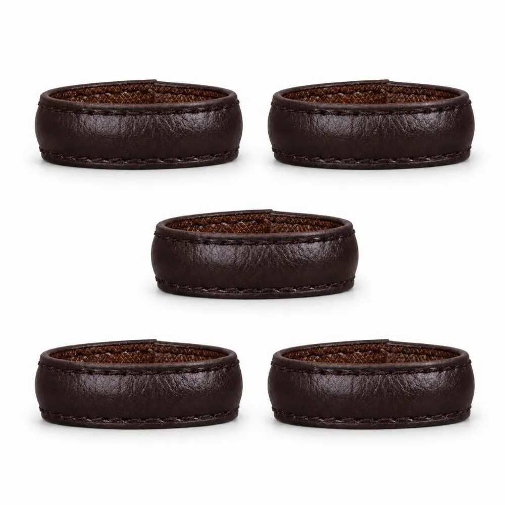 Durable PU Leather Belt Loop Keeper Universal Fit Fixing Ring Belt Retainer Loop Belt Strap Holder for 35mm Wide Belts