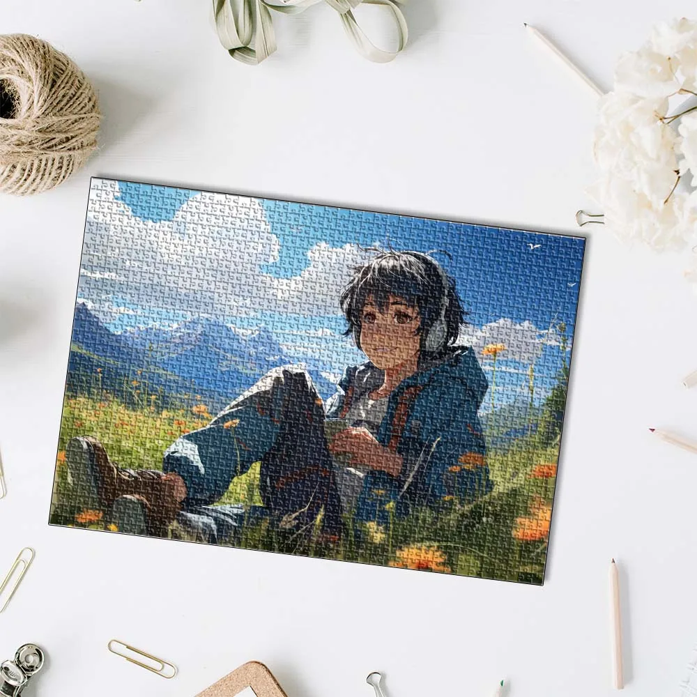 35/150/300/500/1000pcs Custom Photo cool boy Personalised Decompression Puzzles Mosaic Custom Puzzles in Photos Jigsaw puzzle