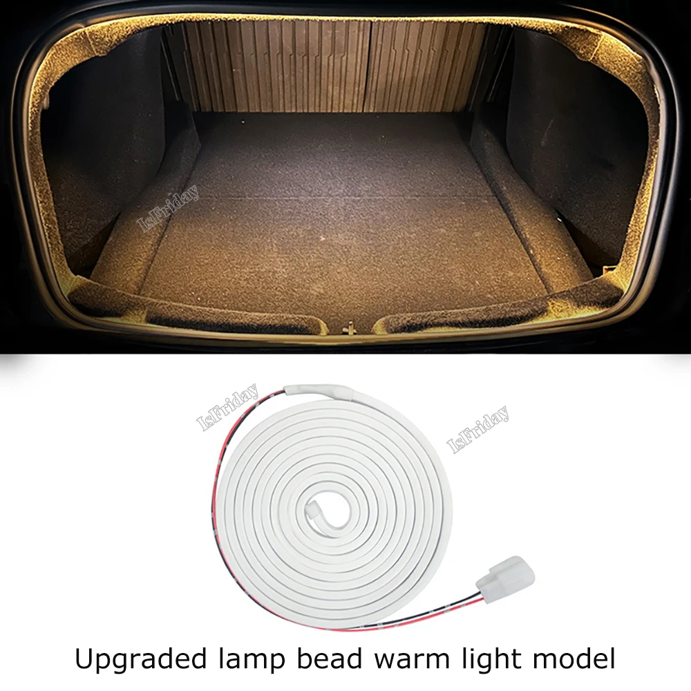 

For Tesla Model 3+ Highland 2024 LED Rear Trunk Cargo Light Interior Decoration Lamp Accessories IP67 Waterproof