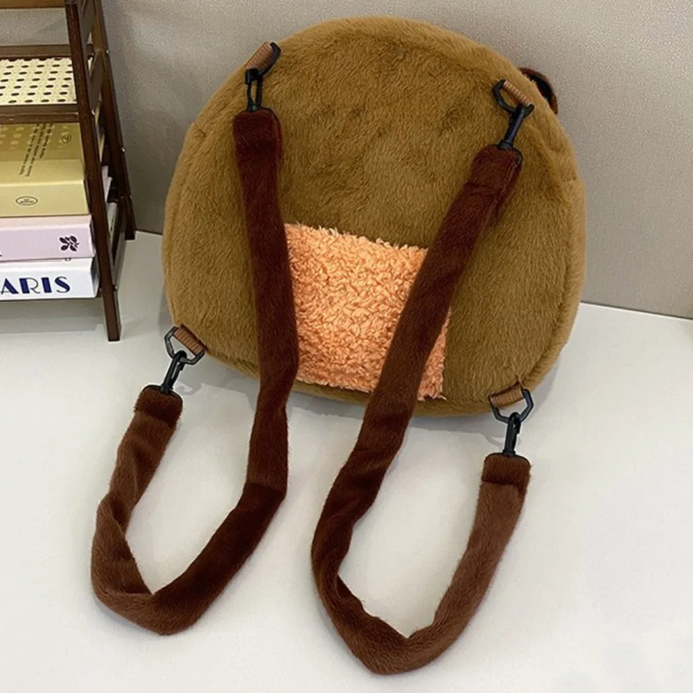 حقيبة مدرسية محشوة كابيابرا حقيبة ظهر كابيابرا ناعمة حقيبة كرتونية لطيفة وخفيفة الوزن للطلاب