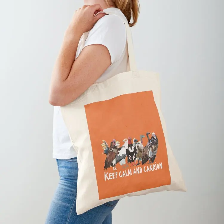 V is for Vulture, Vulture Illustration – Majestic Scavenger Bird Wildlife Art Tote Bag Candy bags tote bag