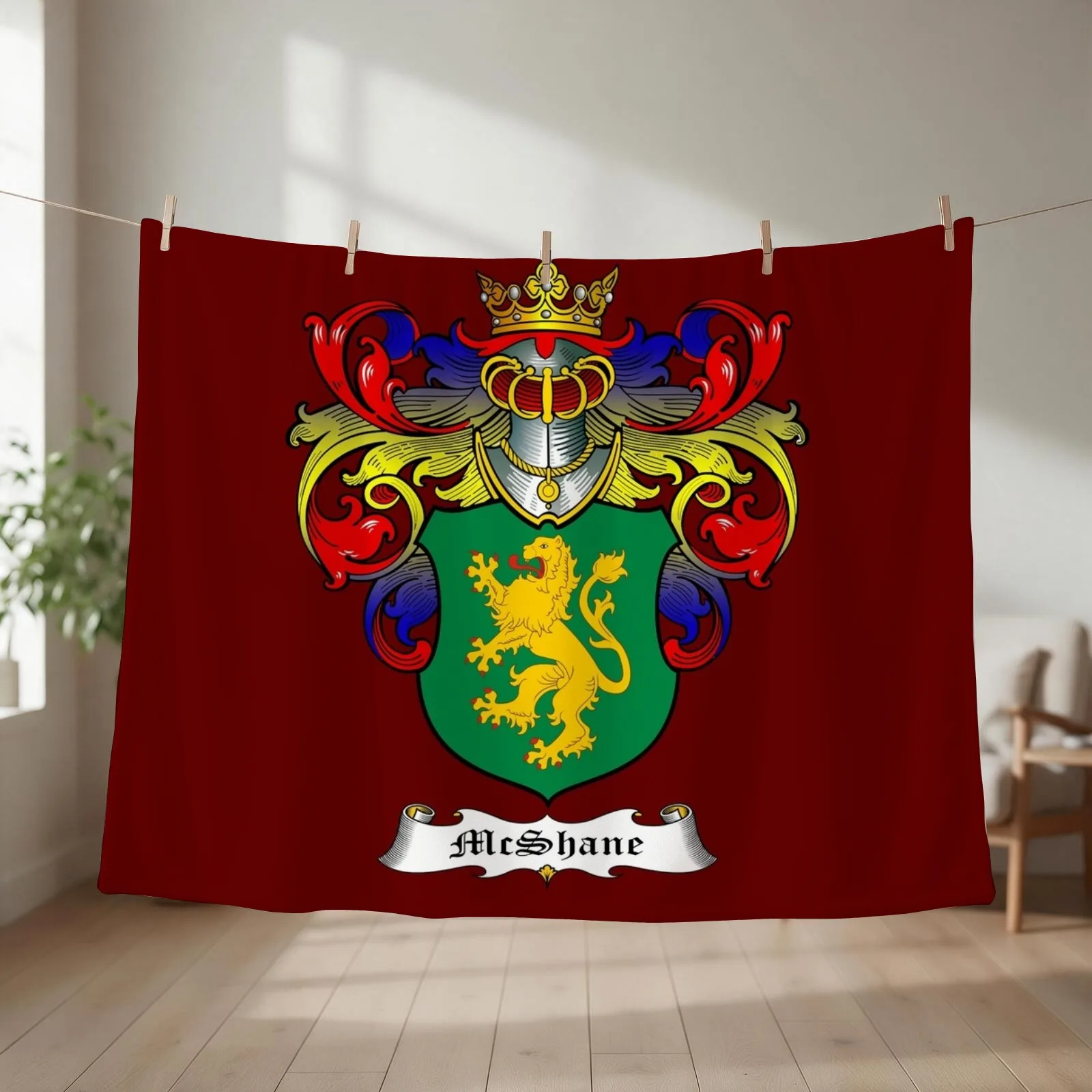 McSHANE FAMILY CREST Throw Blanket halloween Decorative Sofa Summer Beddings Bed covers Blankets