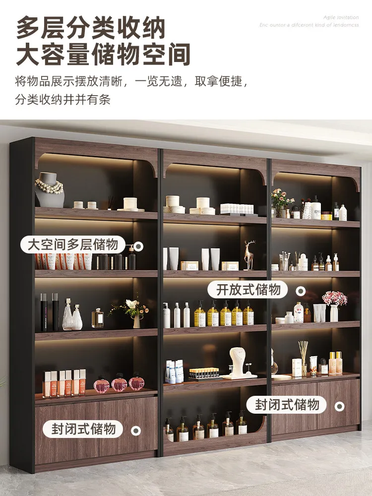 Product Display Cabinet Supermarket Tobacco and Alcohol Convenience Store Sample Display Pet Stationery Cosmetics Shelves