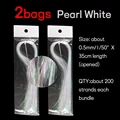 2 bolsas de color blanco perla