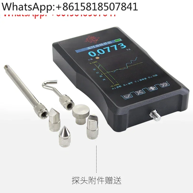 Handheld instrument dynamometer push-pull force meter display external sensor