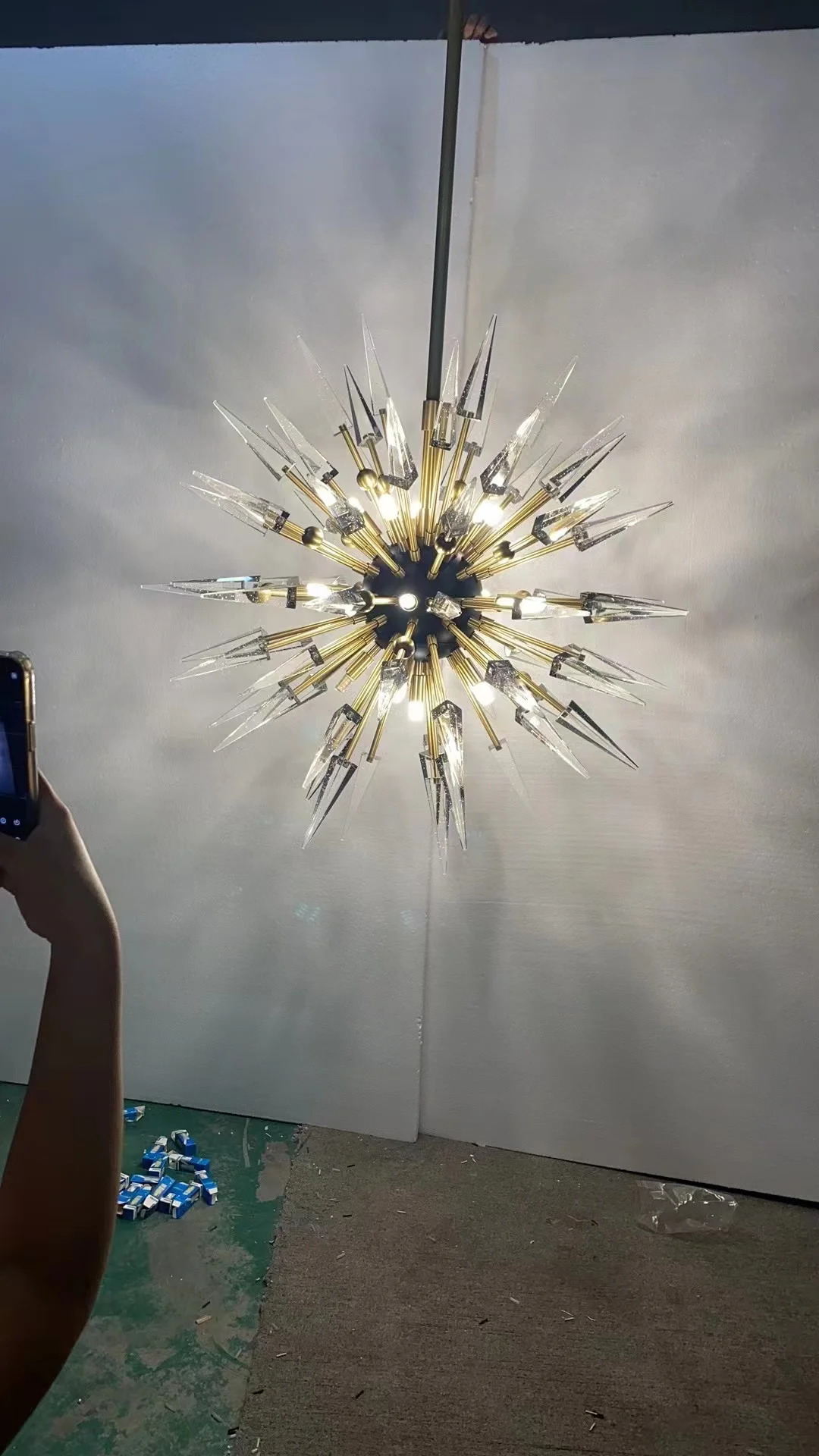 Modern crystal chandelier for entry sputnik chandelier for entry