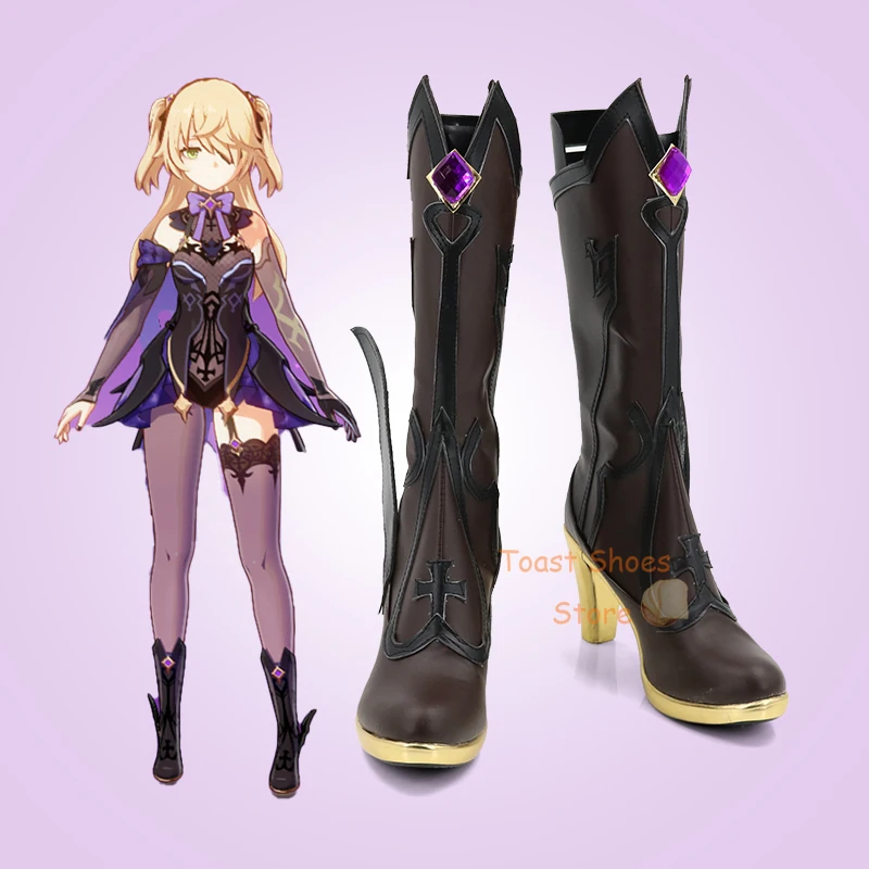 Game Cosplay Comic Anime Game for Con Halloween Party Cosplay Costume Prop Genshinimpact Fischl Shoes