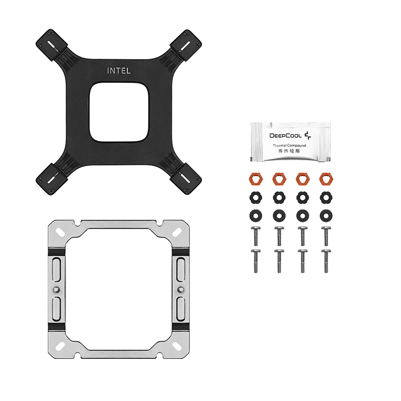 Deepcool-Refroidisseur de processeur PC pour LIncome, refroidisseur refroidi à l'air, AG400 LED, 4 caloducs, Cchancelor, TDP, 220W, 1200, 1151, 1150/1155, AM4