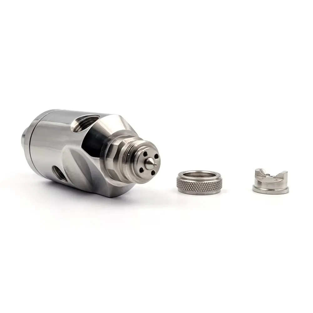 Boquilla de pulverización atomizadora de aire de 1/4" de acero inoxidable YS-JAU – Reemplazable, 304/316 SS, para lubricación y limpieza