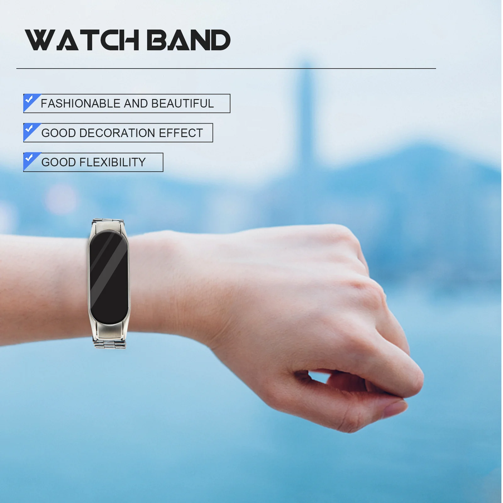 

Fashionable Resin Band Replacement Watch Strap for 5 6 Classic Look Easy Replacement Method Buckle