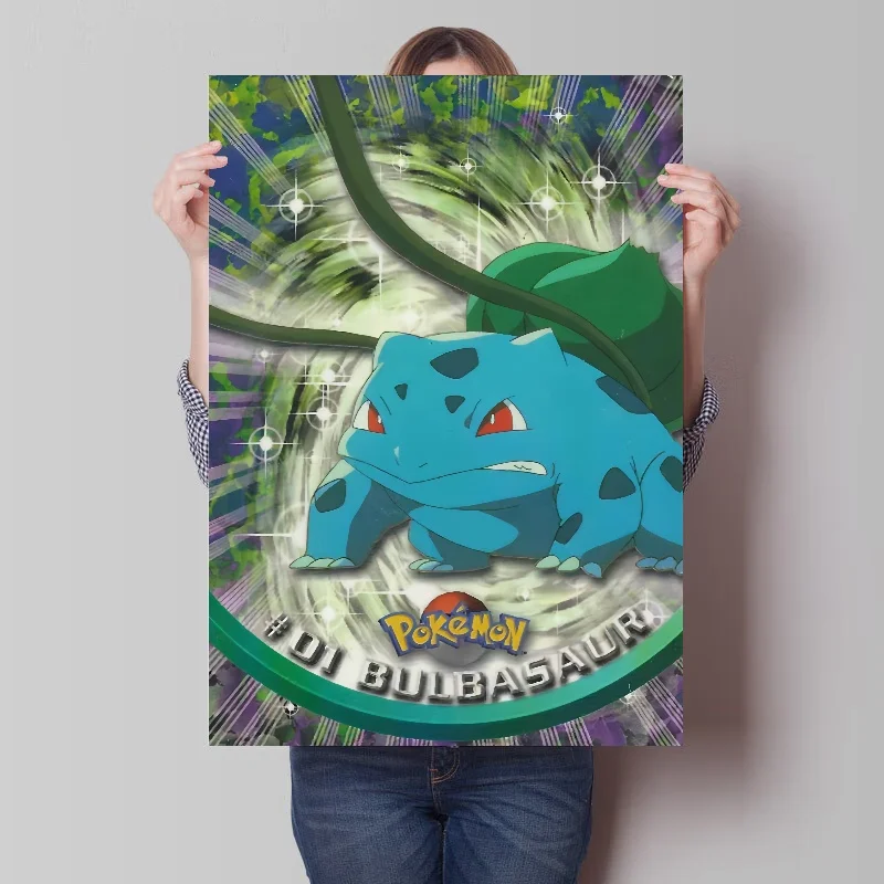 Decorate Canvas Painting Pokemon Poster Anime Action Figures Bulbasaur Ivysaur Wall Art Print Modern Room Décorer Picture