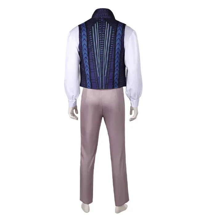 Wicked Prince Fiyero Cosplay Costume Disguise for Adult Men Clothes Shirts Vest Pants Outfits Halloween Carnival Party Suit